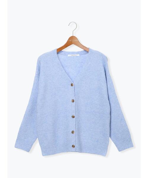 Lugnoncure（ルノンキュール）の「ウール混ふわふわVネックカーディガン（カーディガン/ボレロ・レディース・オレンジ/ベージュ/ブルー/グレー・F）」の18枚目の写真