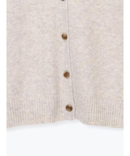 Lugnoncure（ルノンキュール）の「ウール混ふわふわVネックカーディガン（カーディガン/ボレロ・レディース・オレンジ/ベージュ/ブルー/グレー・F）」の11枚目の写真