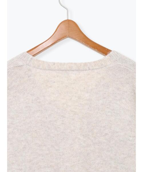 Lugnoncure（ルノンキュール）の「ウール混ふわふわVネックカーディガン（カーディガン/ボレロ・レディース・オレンジ/ベージュ/ブルー/グレー・F）」の12枚目の写真