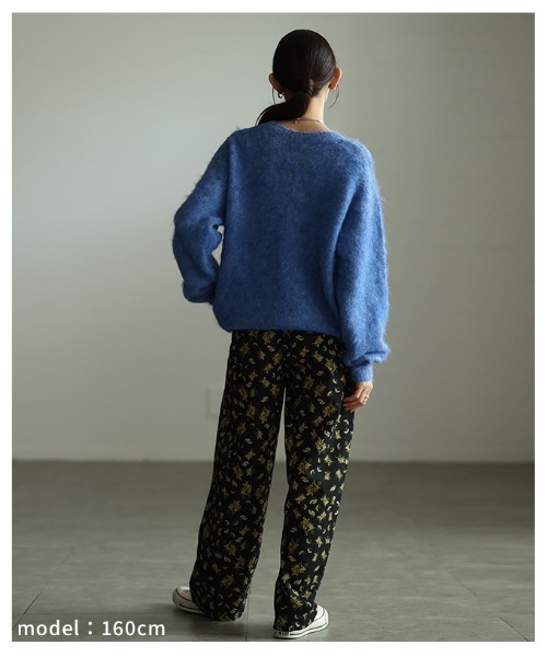 Sawa a la mode(サワアラモード)の「ソフトシャギーショートニットプルオーバー(ニット/セーター・レディース・ダークブラウン/ライトグリーン/オレンジ/ブルー・FREE)」の18枚目の写真