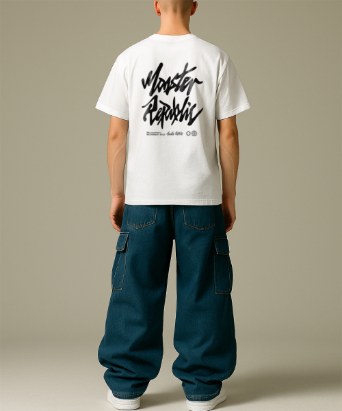 MONSTER REPUBLIC(モンスターリパブリック)の「アセンティックロゴブラックTシャツホワイト_W129(Tシャツ/カットソー・レディース・その他・SMALL/MEDIUM/LARGE/X-LARGE)」の4枚目の写真