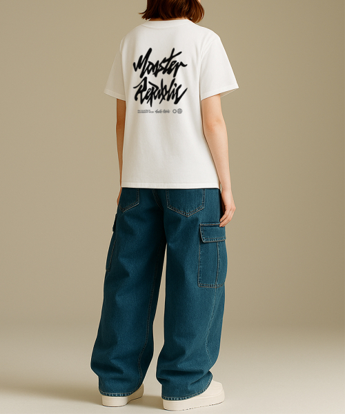 MONSTER REPUBLIC(モンスターリパブリック)の「アセンティックロゴブラックTシャツホワイト_W129(Tシャツ/カットソー・レディース・その他・SMALL/MEDIUM/LARGE/X-LARGE)」の6枚目の写真