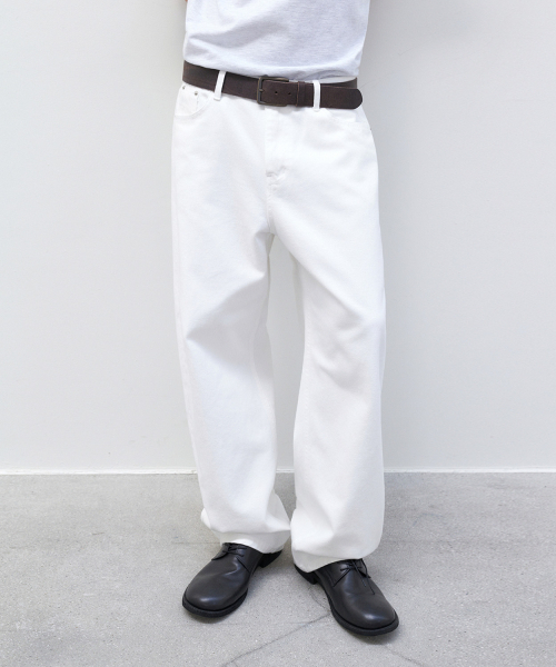 LEIRE（ルアール）の「エブリデイカーブドパンツ [アイボリー]（デニムパンツ・メンズ・その他・MEDIUM/LARGE/X-LARGE）」の11枚目の写真