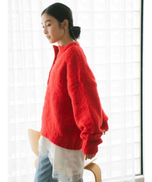 Ungrid（アングリッド）の「ヘンリーネック起毛ルーズニット（ニット