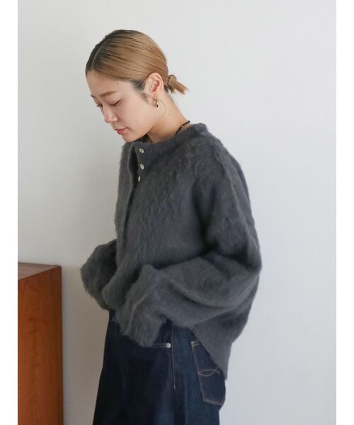 Ungrid（アングリッド）の「ヘンリーネック起毛ルーズニット（ニット