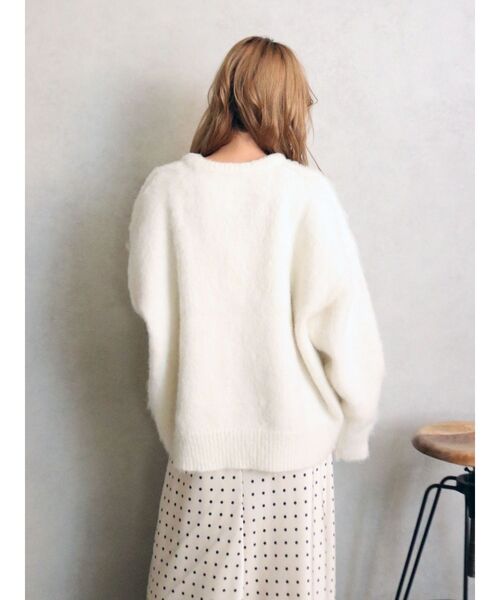 セール】ヘンリーネック起毛ルーズニット（ニット/セーター）｜Ungrid