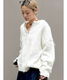 Ungrid | ヘンリーネック起毛ルーズニット(ニット/セーター)