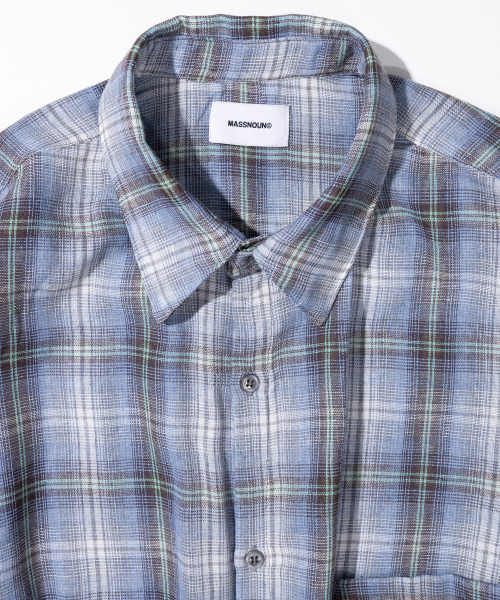 MASSNOUN(マスノウン)の「マルチミックスチェックシャツ MSIST002-BL(シャツ/ブラウス・レディース・その他・LARGE/MEDIUM)」の4枚目の写真