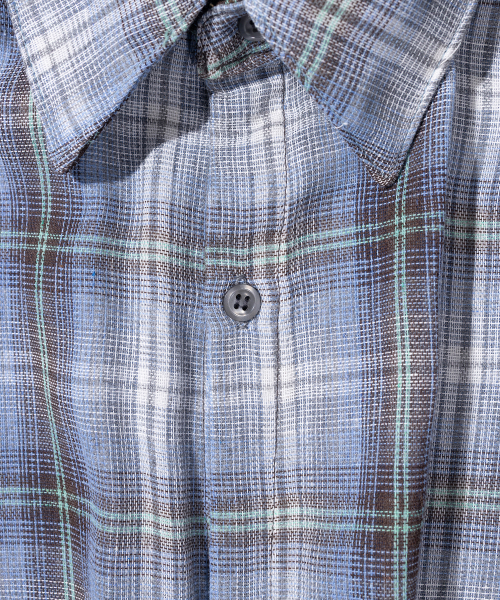 MASSNOUN(マスノウン)の「マルチミックスチェックシャツ MSIST002-BL(シャツ/ブラウス・レディース・その他・LARGE/MEDIUM)」の6枚目の写真