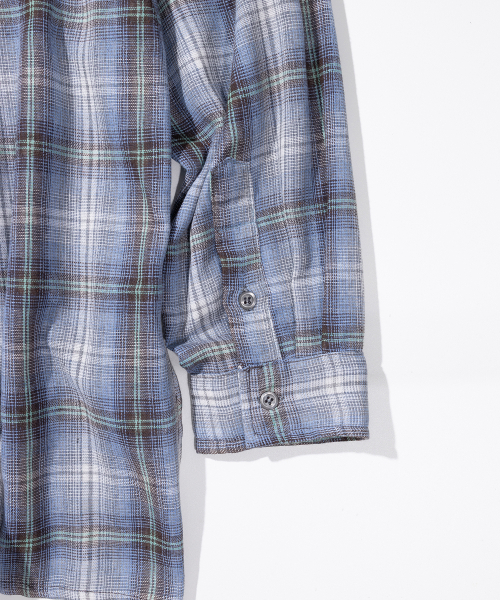 MASSNOUN(マスノウン)の「マルチミックスチェックシャツ MSIST002-BL(シャツ/ブラウス・レディース・その他・LARGE/MEDIUM)」の9枚目の写真