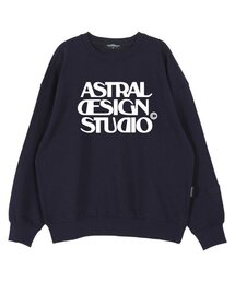 ASTRAL PROJECTION（アストラルプロジェクション）の「アストラルデザインスタジオ オーバーサイズドロップショルダースウェット_ネイビー（スウェット）」