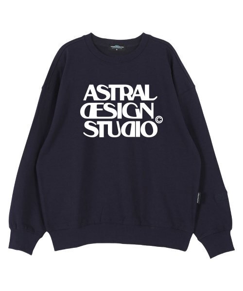 ASTRAL PROJECTION（アストラルプロジェクション）の「アストラルデザインスタジオ オーバーサイズドロップショルダースウェット_ネイビー（スウェット・メンズ・その他・LARGE/X-LARGE/XX-LARGE）」の2枚目の写真