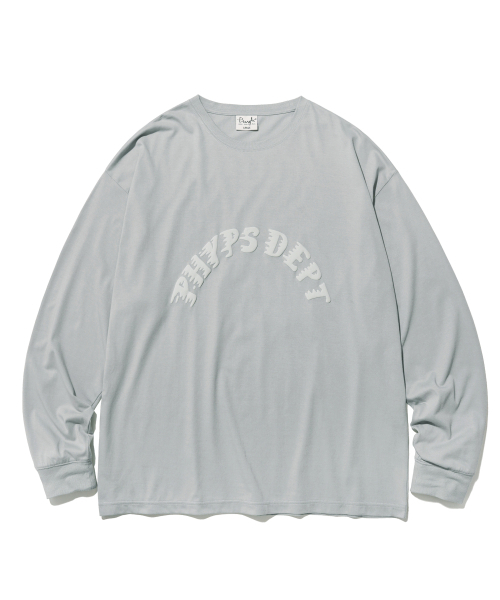 PHYSICAL DEPARTMENT（フィジカル デパートメント）の「[クールコットン] ランニングクラスロングスリーブ_ソリッドグレー（Tシャツ/カットソー・レディース・その他・MEDIUM/LARGE/X-LARGE/SMALL）」の2枚目の写真