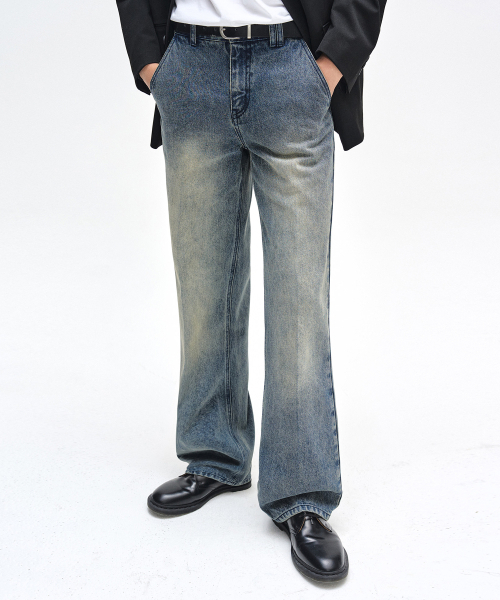 DECET（デケト）の「Dawn Semi Flared Jeans DCPT044STNGRBlue（デニムパンツ・レディース・その他・26/28/30/32/34）」の2枚目の写真