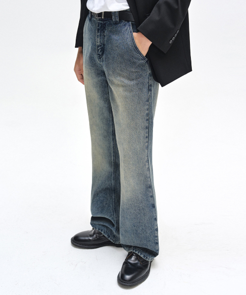 DECET（デケト）の「Dawn Semi Flared Jeans DCPT044STNGRBlue（デニムパンツ・レディース・その他・26/28/30/32/34）」の3枚目の写真