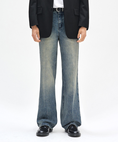 DECET（デケト）の「Dawn Semi Flared Jeans DCPT044STNGRBlue（デニムパンツ・レディース・その他・26/28/30/32/34）」の4枚目の写真