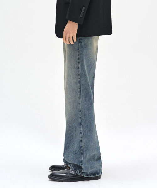 DECET（デケト）の「Dawn Semi Flared Jeans DCPT044STNGRBlue（デニムパンツ・レディース・その他・26/28/30/32/34）」の5枚目の写真