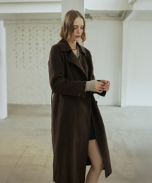 YUPPE（ヨッペ）の「WAVE HANDMADE COAT_BROWN（チェスターコート）」