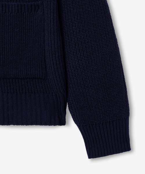 BLOND9(ブロンドナイン)の「Collar full zip cardigan_navy(カーディガン/ボレロ・メンズ・その他・LARGE)」の4枚目の写真