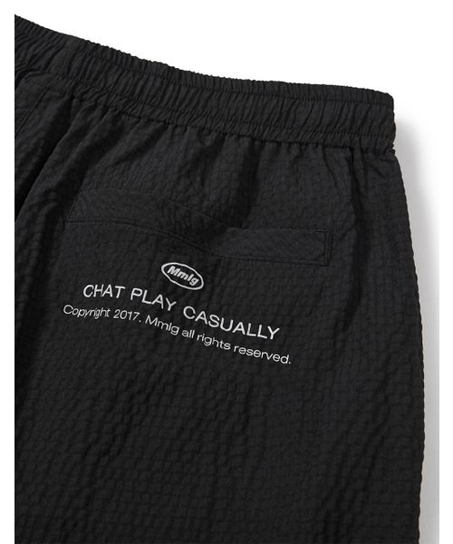 MMLG（エムエムエルジー）の「[Mmlg] REGULAR FIT TEXTURE SHORTS (BLACK)（その他パンツ・レディース・その他・SMALL/MEDIUM/LARGE）」の6枚目の写真