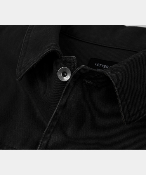 LETTERCOMO(レテルコモ)の「イージーガーメントトラッカージャケットブラック(デニムジャケット・レディース・その他・MEDIUM/LARGE/X-LARGE)」の3枚目の写真