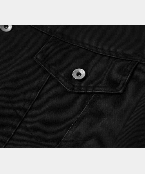 LETTERCOMO(レテルコモ)の「イージーガーメントトラッカージャケットブラック(デニムジャケット・レディース・その他・MEDIUM/LARGE/X-LARGE)」の4枚目の写真