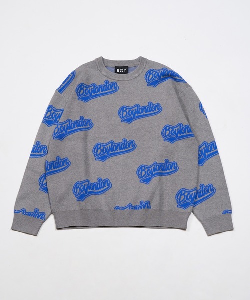 BOY LONDON(ボーイロンドン)の「【BOY LONDON】BOY LOGO JACQUARD KNIT PULLOVER(ニット/セーター・メンズ・グレー・MEDIUM/LARGE)」の4枚目の写真