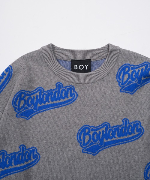 BOY LONDON(ボーイロンドン)の「【BOY LONDON】BOY LOGO JACQUARD KNIT PULLOVER(ニット/セーター・メンズ・グレー・MEDIUM/LARGE)」の6枚目の写真