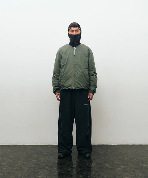 YDOT（ワイドット）の「【YDOT】COLLARLESS BOMBER DOWN JACKET（ダウンジャケット/コート・メンズ・セージグリーン/ブラック・M/L）」の12枚目の写真