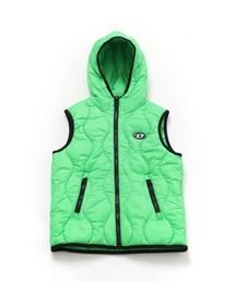 DIESEL KIDS（ディーゼルキッズ）の「DIESEL（ディーゼル）Kids & Junior ワンポイントブランドロゴフードキルティングベスト（ベスト）」