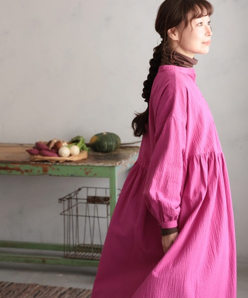 soulberry(ソウルベリー)の「秋のお野菜色ワンピース(ワンピース・レディース・パープル系その他・5L/4L/3L/LL/L/M)」の2枚目の写真