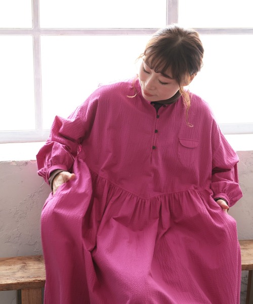 soulberry(ソウルベリー)の「秋のお野菜色ワンピース(ワンピース・レディース・パープル系その他・5L/4L/3L/LL/L/M)」の5枚目の写真