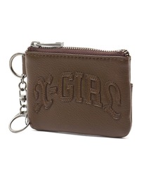 X-girl（エックスガール）の「FAUX LEATHER PATCH COIN AND CARD CASE（コインケース）」