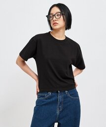 オーバーサイズクロップTシャツブラック