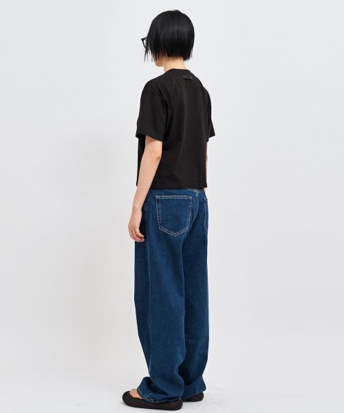 C WEAR BY THE GENIUS(シーウェアバイザジーニアス)の「オーバーサイズクロップTシャツブラック(Tシャツ/カットソー・レディース・その他・SMALL/MEDIUM/X-SMALL/X-LARGE/LARGE)」の6枚目の写真