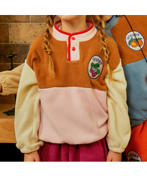 MINIDOU（ミニドウ）の「ストロベリー 子供 ポーラフリースTシャツ（Tシャツ/カットソー）」