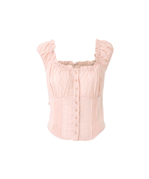 RUFFLE COTTON BLOUSE