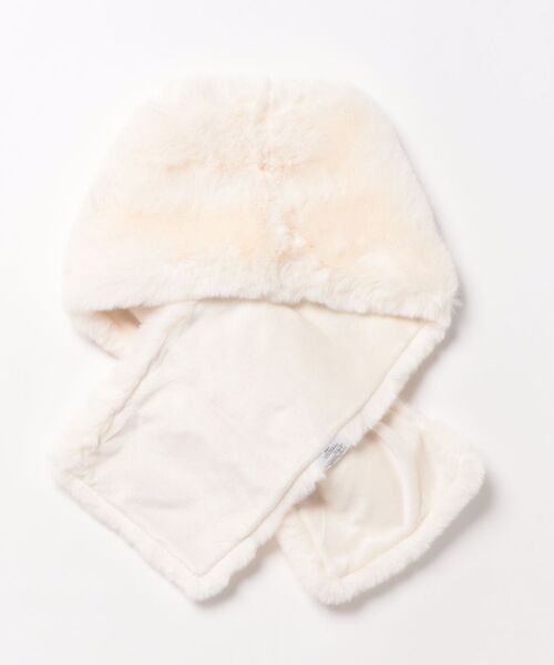 archives（アルシーヴ）の「もこもこティペット（マフラー・レディース・グレー/ホワイト・FREE）」の3枚目の写真