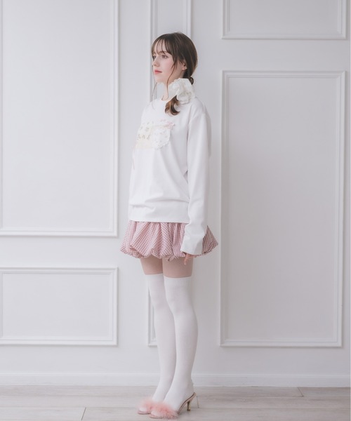 Lolime by mellfy memory(ロリミー バイ メルフィーメモリー)の「lacy balloon skirt(スカート・レディース・ドット/ピンク・MEDIUM/X-LARGE)」の11枚目の写真