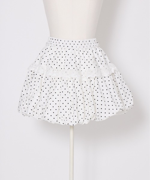 Lolime by mellfy memory(ロリミー バイ メルフィーメモリー)の「lacy balloon skirt(スカート・レディース・ドット/ピンク・MEDIUM/X-LARGE)」の13枚目の写真