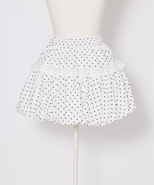 Lolime by mellfy memory(ロリミー バイ メルフィーメモリー)の「lacy balloon skirt(スカート・レディース・ドット/ピンク・MEDIUM/X-LARGE)」の15枚目の写真