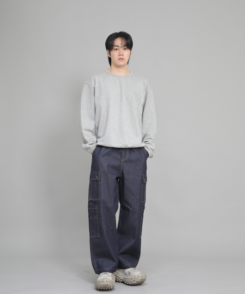 SAINTCREW（セントクルー）の「ダブルカーゴストリングジョガーパンツ DCJ-338 デニムインディゴ（デニムパンツ・メンズ・その他・MEDIUM/LARGE/X-LARGE）」の7枚目の写真