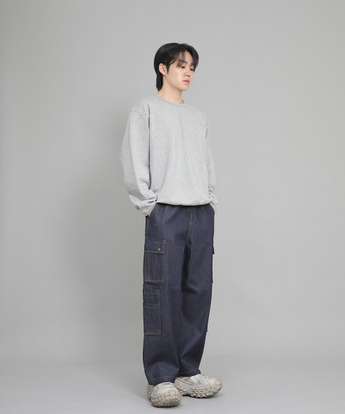 SAINTCREW（セントクルー）の「ダブルカーゴストリングジョガーパンツ DCJ-338 デニムインディゴ（デニムパンツ・メンズ・その他・MEDIUM/LARGE/X-LARGE）」の8枚目の写真