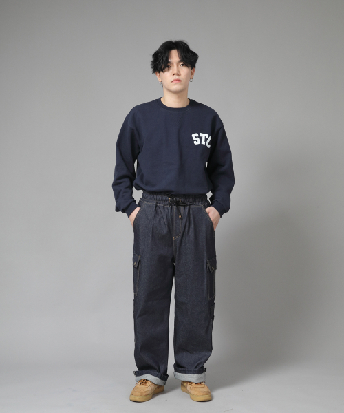 SAINTCREW（セントクルー）の「ダブルカーゴストリングジョガーパンツ DCJ-338 デニムインディゴ（デニムパンツ・メンズ・その他・MEDIUM/LARGE/X-LARGE）」の13枚目の写真