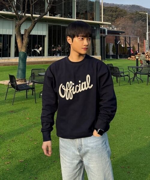 KANEITEI(カネイテイ)の「OFFICIAL LETTERING EMBROIDERED CREWNECK (NAVY)(スウェット・レディース・ネイビー・MEDIUM/LARGE/X-LARGE)」の22枚目の写真