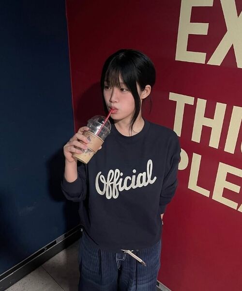 KANEITEI(カネイテイ)の「OFFICIAL LETTERING EMBROIDERED CREWNECK (NAVY)(スウェット・レディース・ネイビー・MEDIUM/LARGE/X-LARGE)」の13枚目の写真