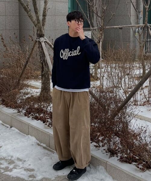 KANEITEI(カネイテイ)の「OFFICIAL LETTERING EMBROIDERED CREWNECK (NAVY)(スウェット・レディース・ネイビー・MEDIUM/LARGE/X-LARGE)」の14枚目の写真