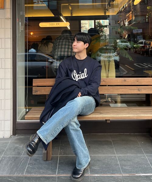 KANEITEI(カネイテイ)の「OFFICIAL LETTERING EMBROIDERED CREWNECK (NAVY)(スウェット・レディース・ネイビー・MEDIUM/LARGE/X-LARGE)」の16枚目の写真