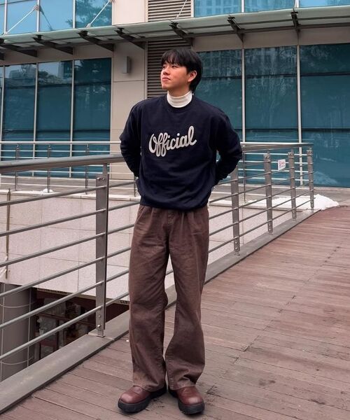 KANEITEI(カネイテイ)の「OFFICIAL LETTERING EMBROIDERED CREWNECK (NAVY)(スウェット・レディース・ネイビー・MEDIUM/LARGE/X-LARGE)」の9枚目の写真