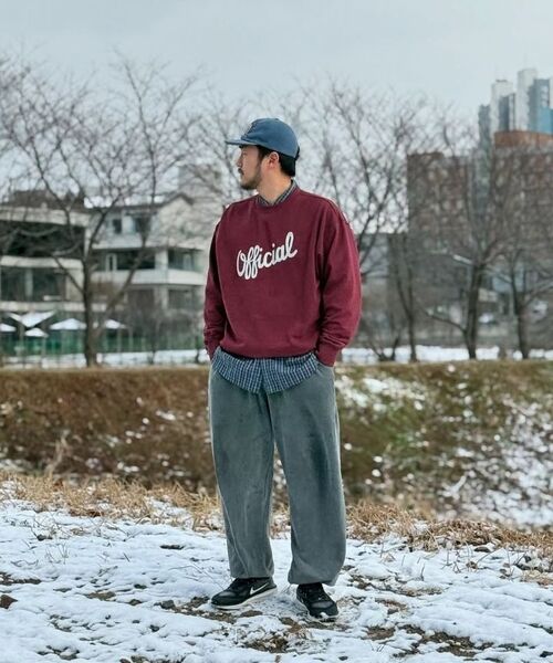 KANEITEI(カネイテイ)の「OFFICIAL LETTERING EMBROIDERED CREWNECK (NAVY)(スウェット・レディース・ネイビー・MEDIUM/LARGE/X-LARGE)」の3枚目の写真